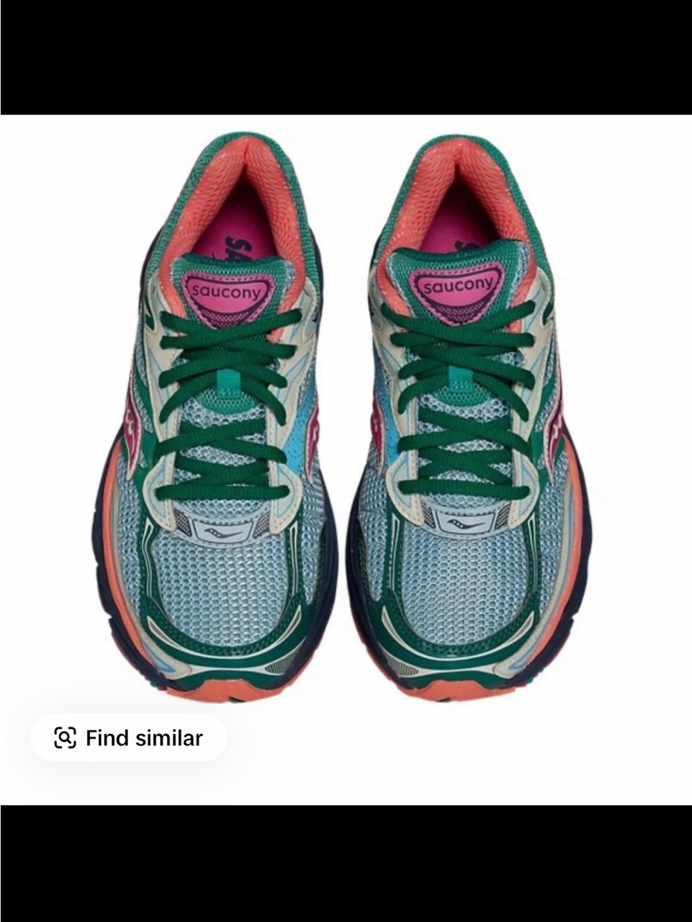 Saucony Vibrant Multicolor Running Shoe - Teal, Coral, Magenta & Green